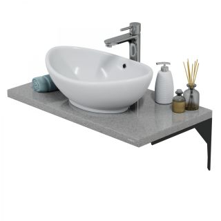 Столешница Санта 900148 80 см вулканический серый